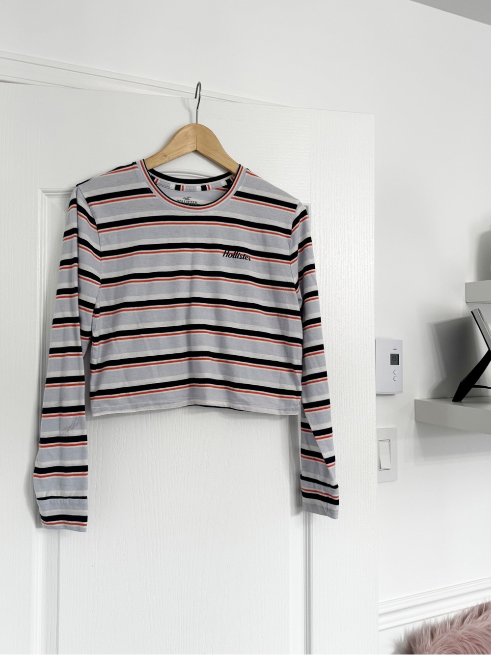 HOLLISTER | Striped cropped t-shirt